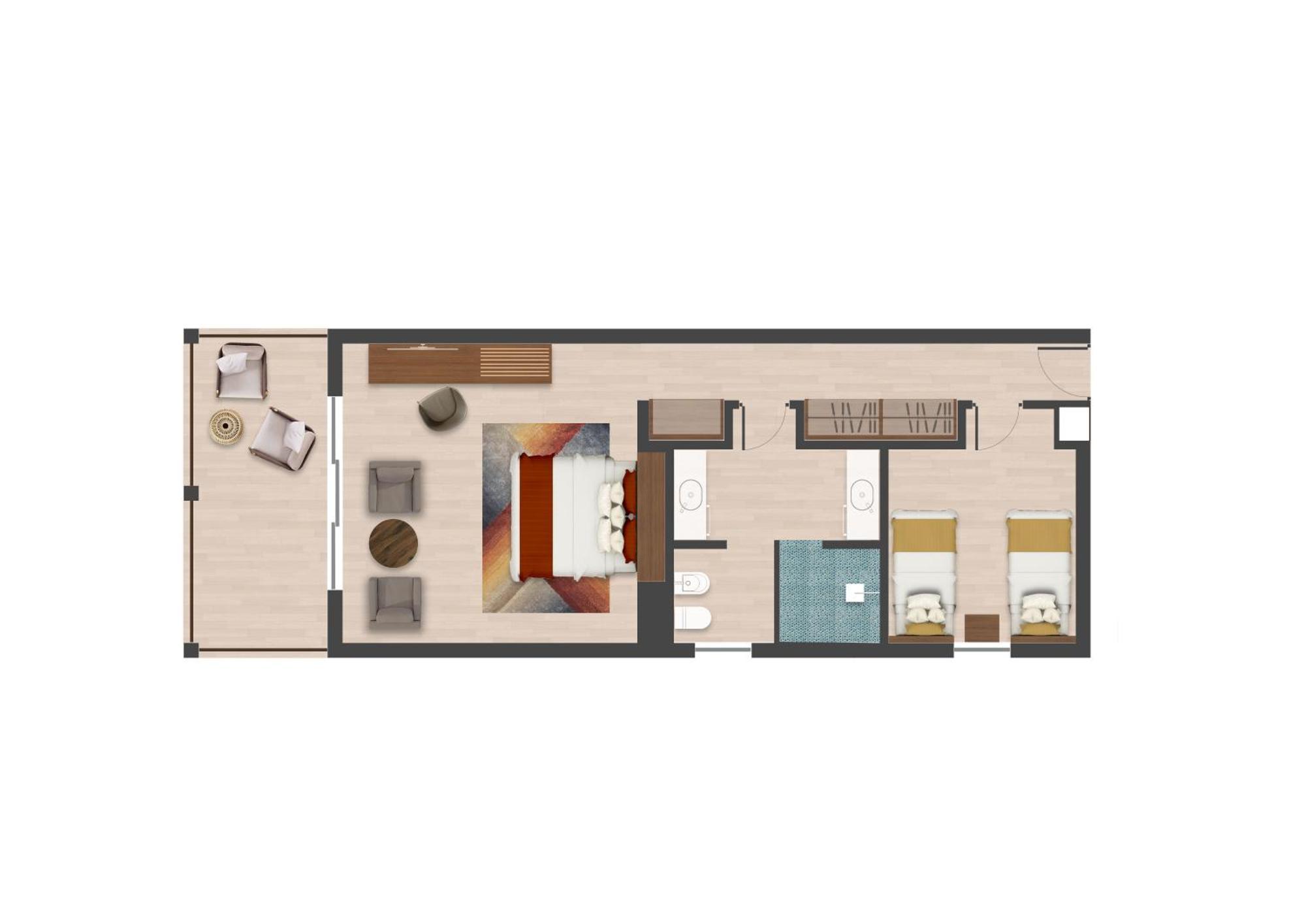 The Mora Zanzibar Matemwe (Zanzibar) Exterior foto A floorplan of a typical suite